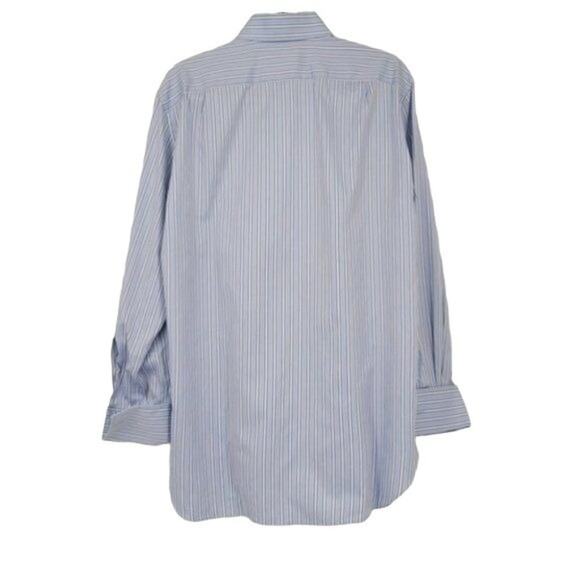 Eremenegildo Zegna Regular Fit Striped Button Down Dress Shirt Size 39/15.5 - Picture 6 of 6